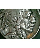 1935 S, 1936, 1937 Buffalo Nickel AA21-1009 Antique    - $54.55 CAD