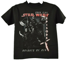 Mad Engine Kids 4 Black Graphic T Shirt Star Wars Knights of Ren Episode IX - £8.68 GBP