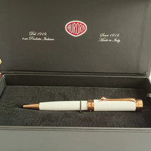 Aurora EDO Ballpoint pen, White, Rose Gold PVD,  O31-W - $249.39