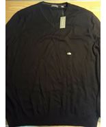 Van Heusen Pullover Maglione per Bottoni Cotone/Acrilico, Nero, Uomo L... - $425.05 MXN