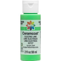 Delta Ceramcoat Acrylic Paint 2oz-Electric Lime 2000-2727 - £11.31 GBP