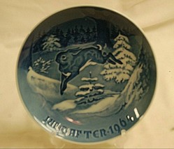 Bing &amp; Grondahl Denmark Jule After 1964 Blue Christmas Plate The Fir Tre... - £19.75 GBP