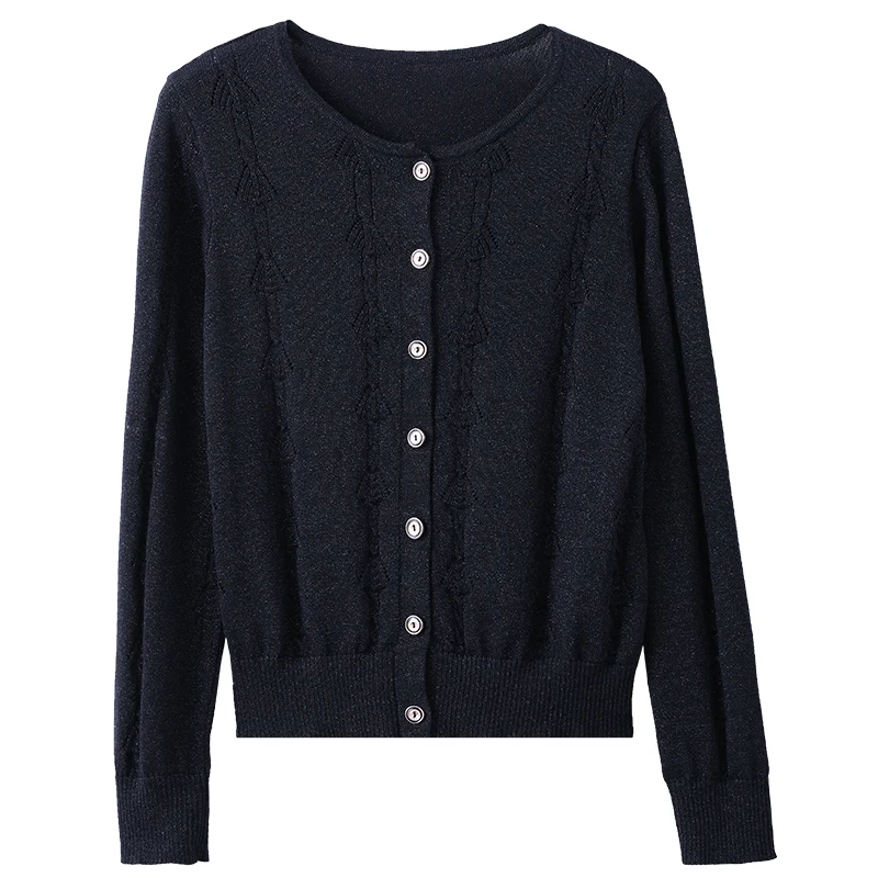 Vimly Cardigan Women Winter  Long Sleeve High Strecth Warm   Ladies Vintage Knit - £192.40 GBP