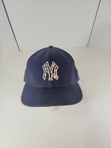 New Era Official On Field Cap 7 3/4 Navy Blue USA Flag Logo Yankees NYY Hat - €12,41 EUR