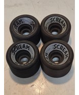 4 Quantity of Scream 57mm Roller Skate Wheels 38.6mm Wide 55.6mm OD (4 Qty) - $29.99