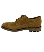 FRYE Suede Leather Wingtip Oxford Shoes Wheat Tan Brown Roughout Mens Si... - $813.93 MXN