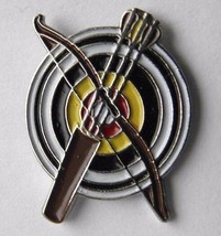 Archery Target Bow And Arrow Sport Novelty Lapel Pin Badge 3/4 Inch - £4.50 GBP