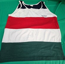 Iguana Zihuatanejo Mexico Flag Colored Muscle Tank Top Men’s Size Large - £7.63 GBP