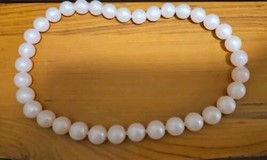 Faux Pink Bead Necklace Or Double Bracelet  15 Inches - $131.52 MXN