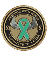 Cervical Cancer Medallion for Box Cremation Urn/Flag Case - 3 Inch Diameter - $119.99