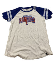 Texas Rangers Women&#39;s Lightweight Baseball Top T-Shirt Short Sleeve White Size M - $13.99