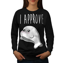 Wellcoda Seal of Approval Womens Sweatshirt, Funny Casual Pullover Jumper - $28.91+