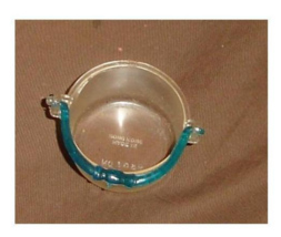Barbie doll household accessory bucket clear w blu handle vintage mark H... - £9.58 GBP