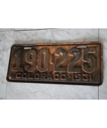 Vintage 1931 Colorado License Plate 190 225 (single) - £66.97 GBP