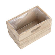 Oak Effect Wooden Planter with Plastic Lining - £18.99 GBP