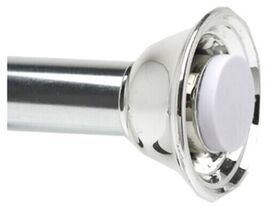 Minimal Tension Shower Rod, Adjustable 42&#39;&#39; To 72&#39;&#39; Chrome, ZENITH 774SS - $29.69