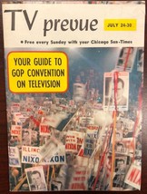 TV PREVUE Chicago Sun-Times digest July 24 1960 Nixon GOP Convention coverage - £7.90 GBP