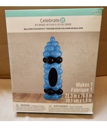 Balloon Column Kit 76&quot;x23&quot; Water Base 40ea 10&quot; Bal Party Decor Celebrate... - $15.89
