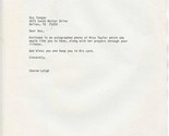 Elizabeth Taylor Letter to Fan 1987  - £14.28 GBP