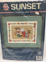 Vintage Sunset &quot;Nature Angel&quot; Counted Cross Stitch Kit 12inx9in New in P... - $14.84