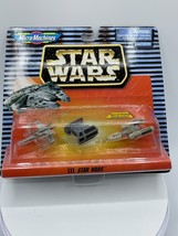 Vintage Star Wars Micro Machines Y Wing Darth Vader Tie Fighter X Wing 1... - $23.74