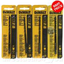 DEWALT DW2574  1/4&quot; Rapid Load Rotary Masonry Drill Bit Pack of 4 - £23.87 GBP