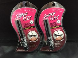(2 Pack) I Envy By Kiss Super Flex Hold Eyelash Adhesive Glue Black KPEG07 - £6.08 GBP