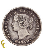 1901 Canada 5 Cent Silver Coin (VF) Very Fine Condition - $41.46 CAD