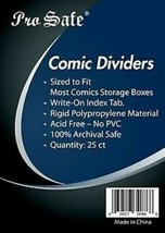 Comic Book Dividers White 25Ct Write On Index Tab New ! - £26.56 GBP