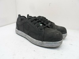 Skecher Men&#39;s Steel Toe Steel Plate Skate Safety Work Shoe 99999071 Black  8M - £28.37 GBP