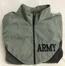 Army Vintage Mens  IPFU Track Jacket Windbreaker Full Zip Up Fitness Gray  L Reg - £17.82 GBP