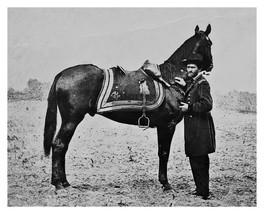 President Ulysses S. Grant With His Horse Civil War 8X10 B&amp;W Photo - £8.90 GBP