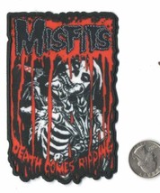 Misfits Death Comes Ripping Iron On Sew On Embroidered/Printed Patch 2 3... - $6.99
