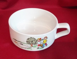 Campbell Kid 10 oz Handled Soup Mug Bowl Picnic - £11.98 GBP
