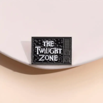 The Twilight Zone Enamel Pin ✩ Vintage TV Shaped Button ♡ Sci-Fi Classic... - $13.58 CAD
