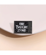 The Twilight Zone Enamel Pin ✩ Vintage TV Shaped Button ♡ Sci-Fi Classic... - $187.20 MXN