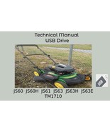 John Deere JS60  JS60H  JS61  JS63  JS63H  JS63E  Rotary Mower Manual TM... - $18.95+