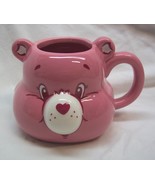 Care Bears PINK CHEER LOVE-A-LOT BEAR SHAPED MOLDED 3&quot; CERAMIC MUG CUP NEW - $27.16 CAD
