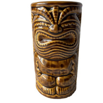 Germaine&#39;s Luau Tiki Mug Hawaii 2010 by KC Cup Carmel Brown Ceramic 6&quot; B... - $14.98