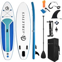 Jc-Athletics Youth Inflatable Stand-Up Paddle Board (6-Inch, And Hand Pump - £166.21 GBP