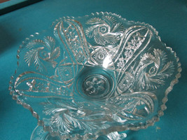 Punch bowl by LE Smith Glass Co.old mold McKee Glass,1920s 12 CUPS, LADLE ORINAL - £136.33 GBP