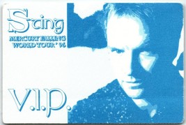 Sting Backstage Pass 1996 World Tour Vintage VIP Pop Rock Police Cloth Blue - £8.54 GBP