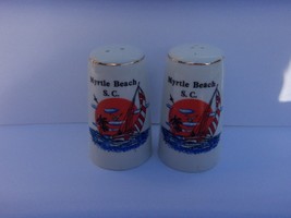 Myrtle Beach South Carolina Sc Souvenir Salt &amp; Pepper Shakers Vintage Unused - £10.15 GBP