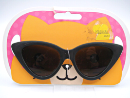 Foster Grant Cat Eye Girl Kid Sunglasses UVA-UVB Protection Black Framed Plastic - £7.79 GBP