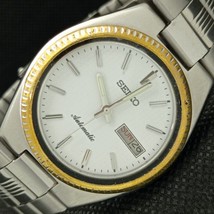 Genuine Vintage Seiko Automatic 7009A Japan Mens D/D White Watch 621e-a415932 - £40.75 GBP