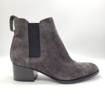 RAG &amp; BONE Boots Womens US 8.5 EU 38.5 Grey Suede Block Heel Ankle Booti... - £47.44 GBP