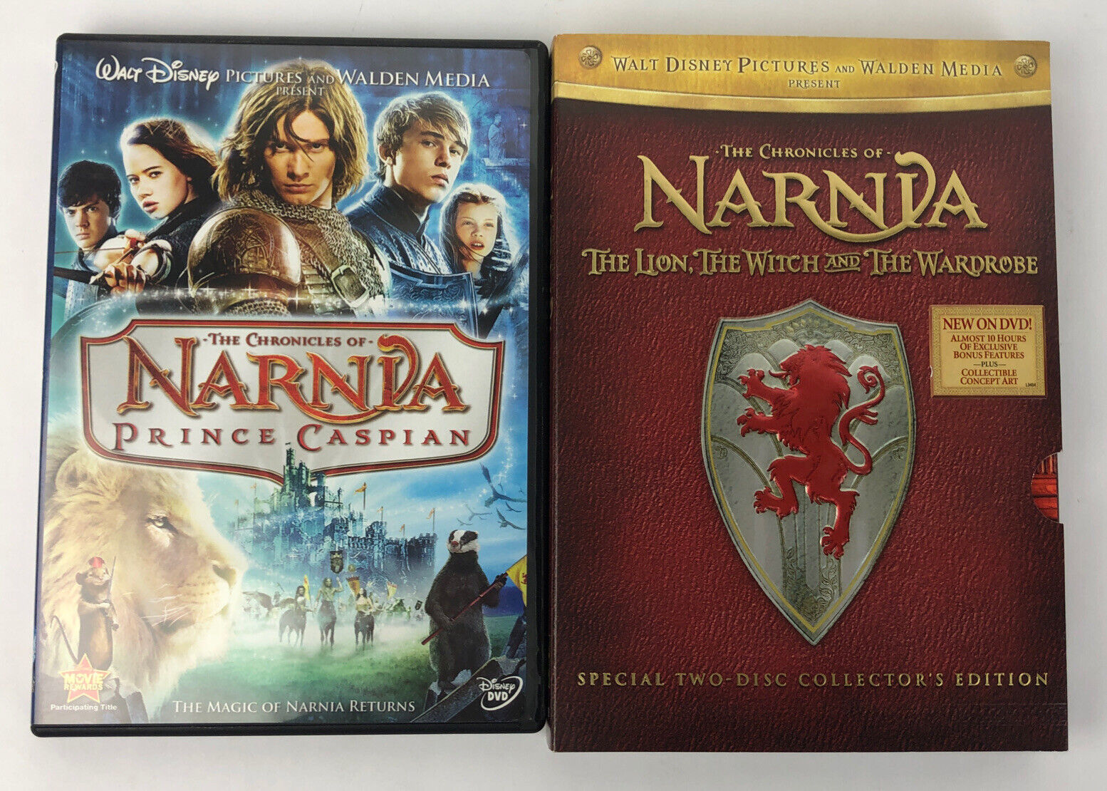 Primary image for The Lion, the Witch and the Wardrobe (DVD, 2-Disc Set) + Narnia Prince Caspian