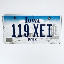  United States Iowa Polk County Passenger License Plate 119 XEI - £14.79 GBP