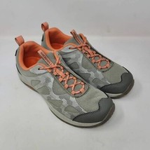 Merrell Womens Hiking Shoes Sz 8 M Zeolite Edge Gray Coral Sneakers J343104C - £30.26 GBP