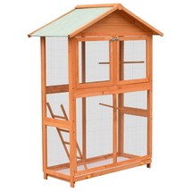 Bird Cage Solid Pine &amp; Fir Wood 125.5x59.5x164 cm - £124.03 GBP